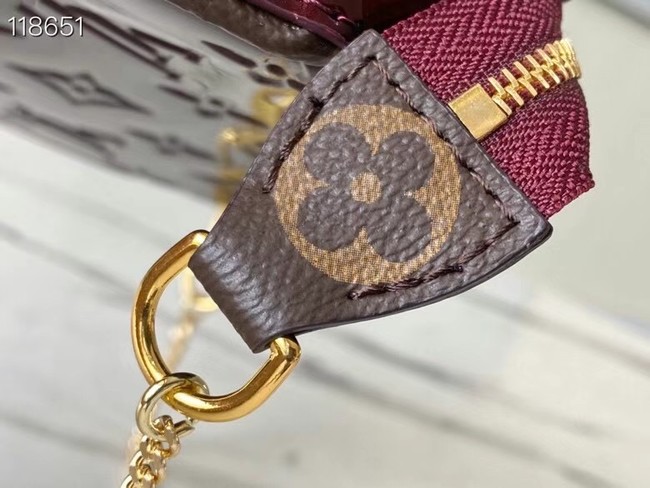 Louis Vuitton Monogram Vernis MINI POCHETTE ACCESSOIRES M58009 violet