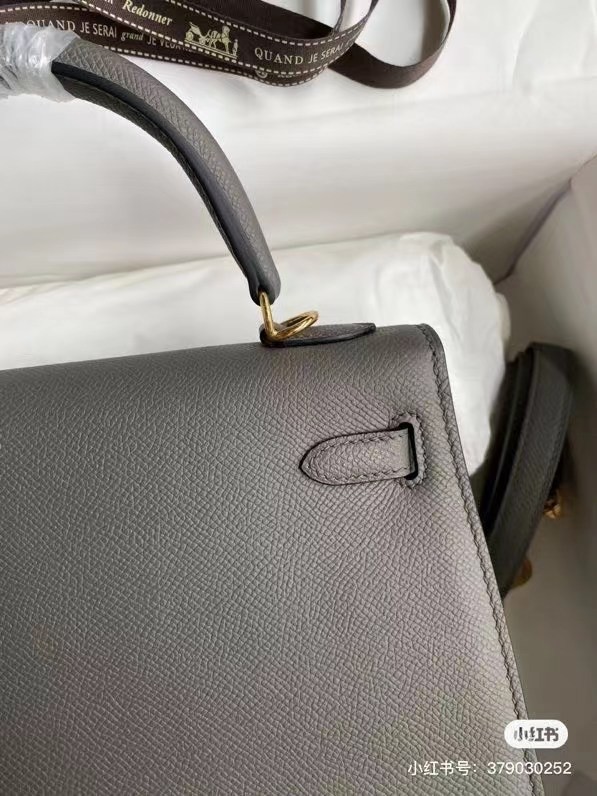 Hermes Original Epsom Leather KEL2578 dark grey