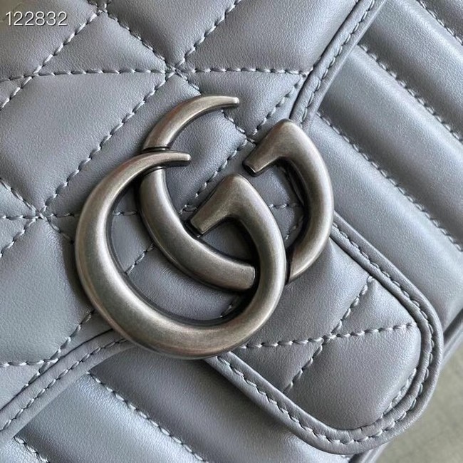 Gucci GG Marmont matelasse mini bag 446744 grey