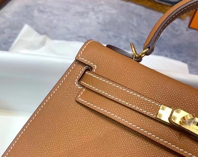 Hermes Original Epsom Leather KEL2578 brown