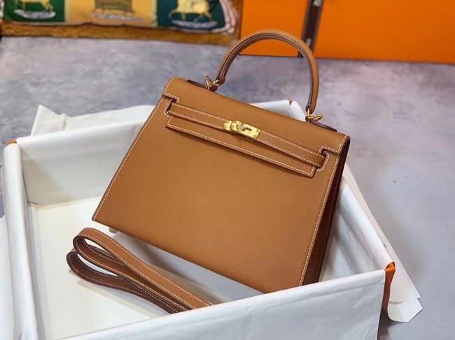 Hermes Original Epsom Leather KEL2578 brown