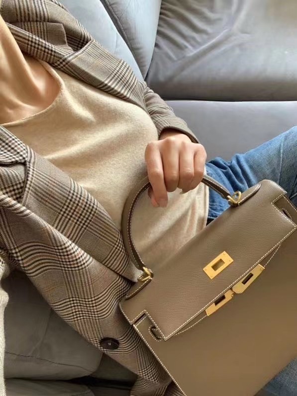 Hermes Original Epsom Leather KEL2578 grey