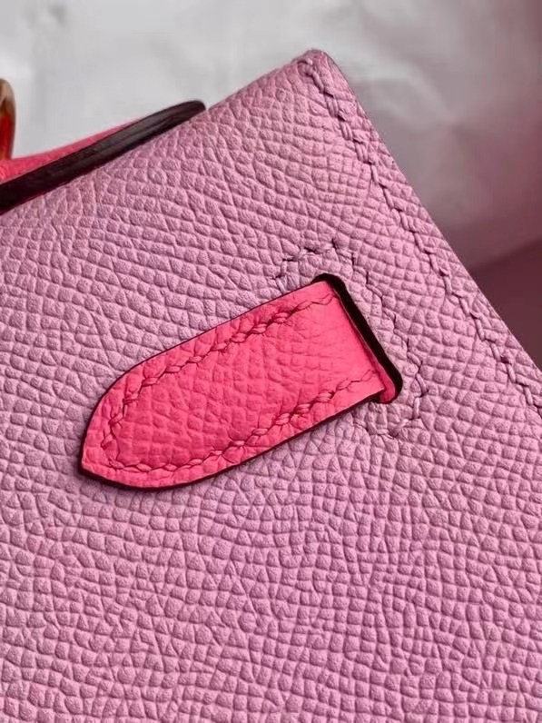 Hermes Original Epsom Leather KEL2578 pink&rose