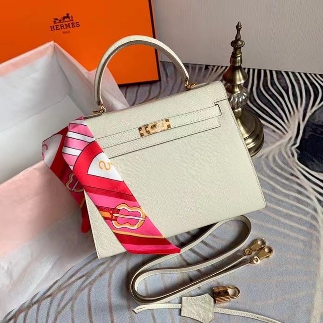 Hermes Original Epsom Leather KEL2578 white