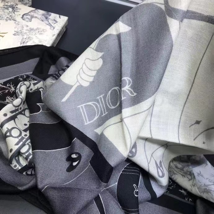 Dior scarf Wool&Cashmere 33679-1