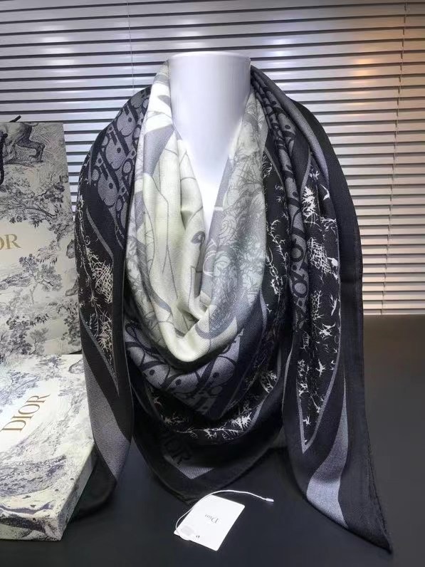 Dior scarf Wool&Cashmere 33679-1