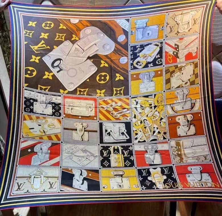 Louis Vuitton scarf Wool&Cashmere 33683