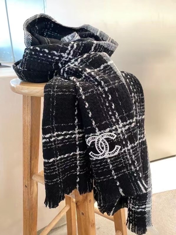 Chanel scarf Wool&Cashmere 33667-2