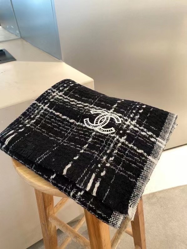 Chanel scarf Wool&Cashmere 33667-2