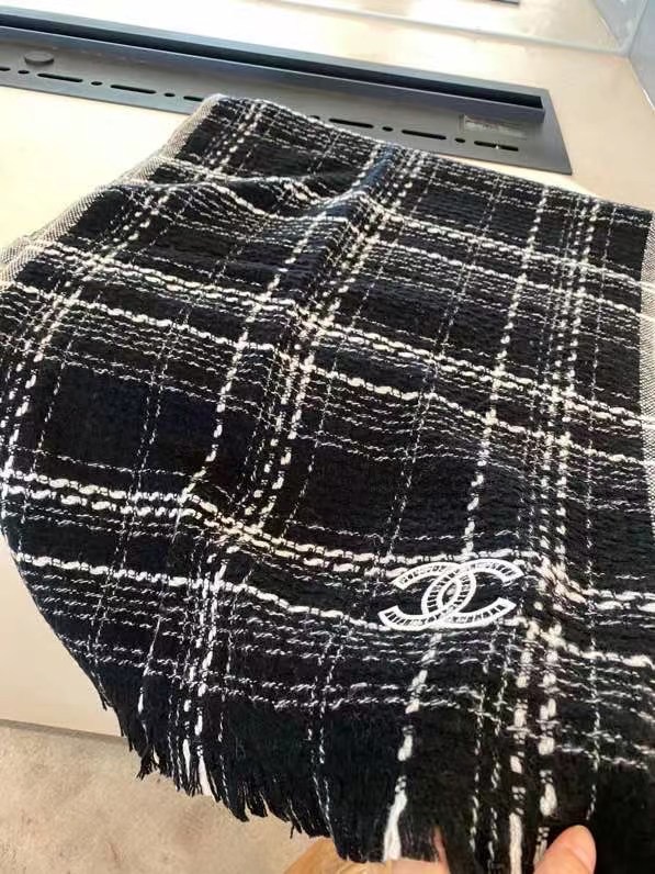 Chanel scarf Wool&Cashmere 33667-2