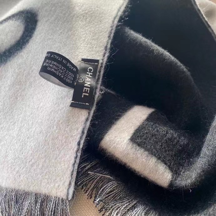 Chanel scarf Wool&Cashmere 33669