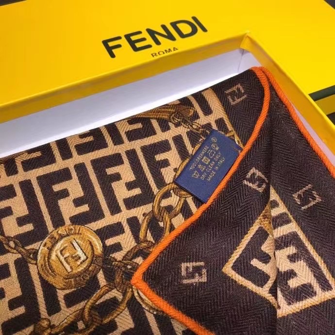 FENDI scarf Wool&Cashmere 33662-2