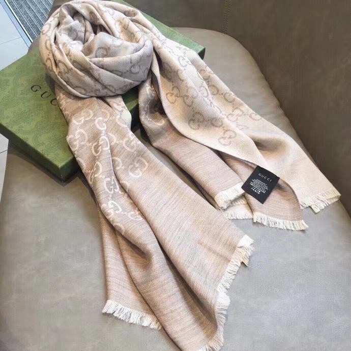 Gucci scarf Wool&Cashmere 33664-1