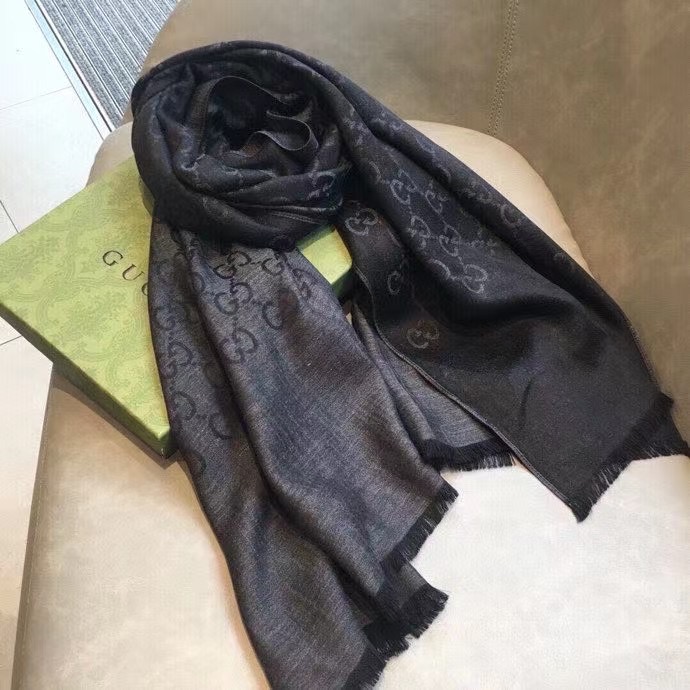 Gucci scarf Wool&Cashmere 33664-2