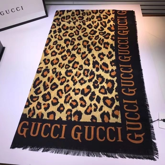 Gucci scarf Wool&Cashmere 33668-1