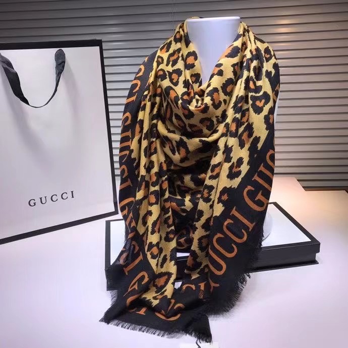 Gucci scarf Wool&Cashmere 33668-1