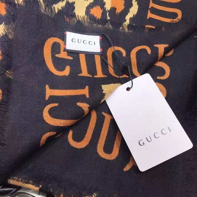 Gucci scarf Wool&Cashmere 33668-1