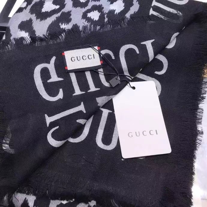 Gucci scarf Wool&Cashmere 33668-2