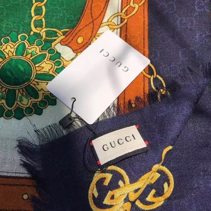 Gucci scarf Wool&Cashmere 33671-1