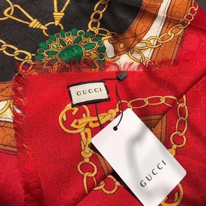 Gucci scarf Wool&Cashmere 33671-2