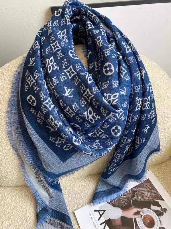 Louis Vuitton scarf Wool&Cashmere 33660-1