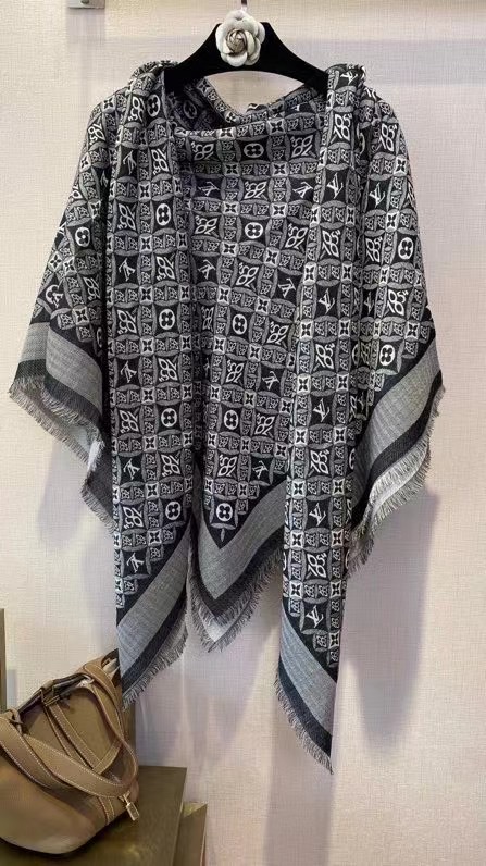 Louis Vuitton scarf Wool&Cashmere 33660-2