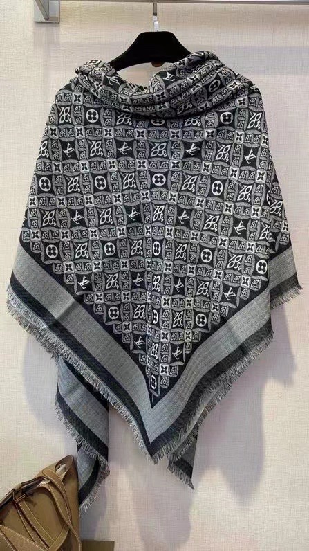 Louis Vuitton scarf Wool&Cashmere 33660-2