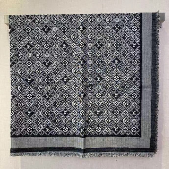 Louis Vuitton scarf Wool&Cashmere 33660-2
