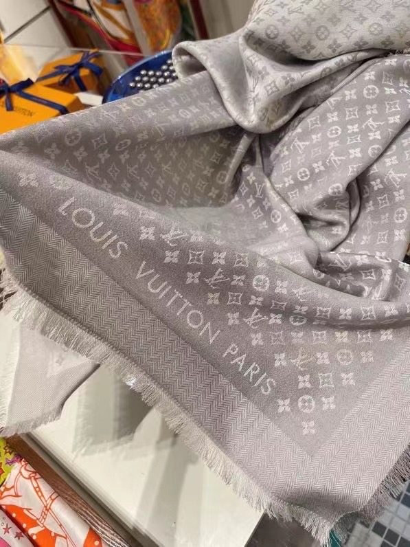 Louis Vuitton scarf Wool&Cashmere 33673-1