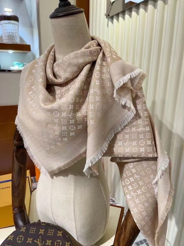 Louis Vuitton scarf Wool&Cashmere 33673-2
