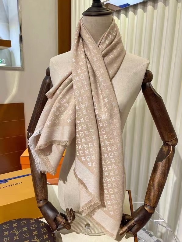 Louis Vuitton scarf Wool&Cashmere 33673-2