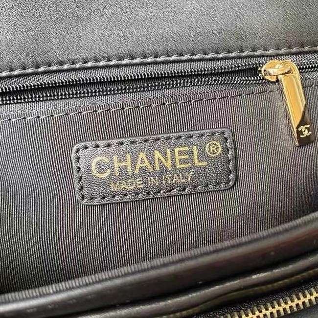 Chanel leather Shoulder Bag AS2798 black