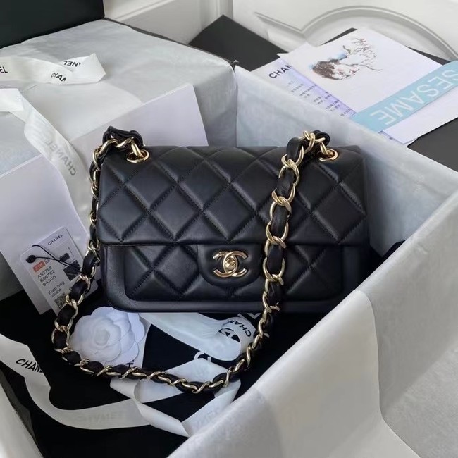 Chanel leather Shoulder Bag AS2798 black