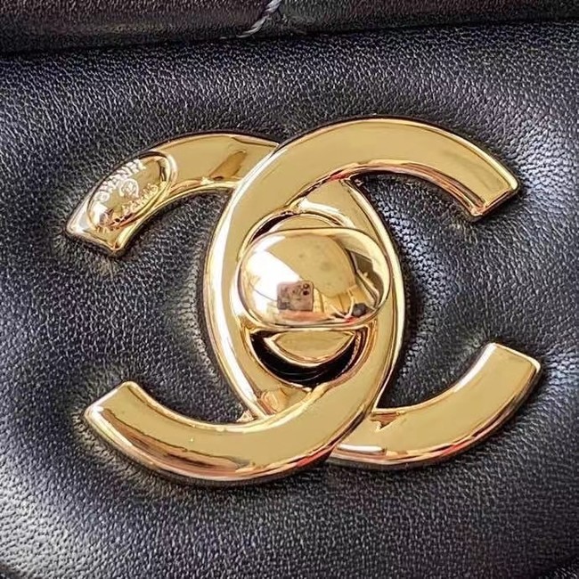 Chanel leather Shoulder Bag AS2798 black