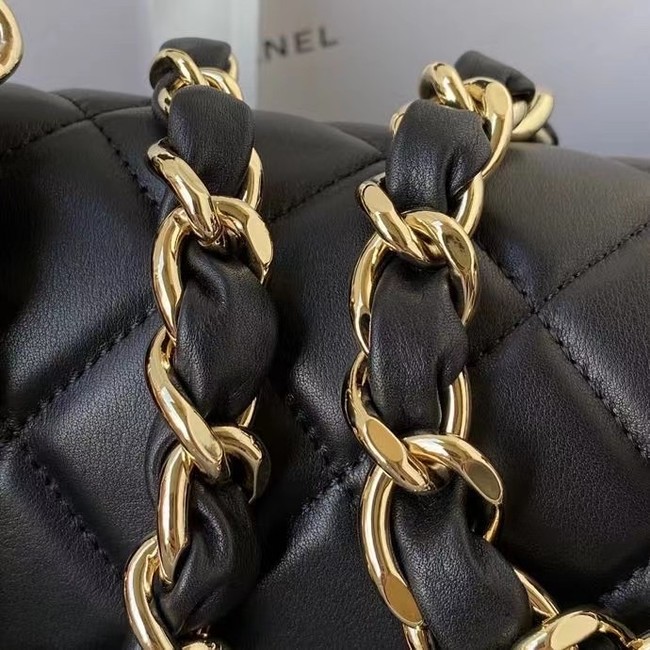 Chanel leather Shoulder Bag AS2798 black