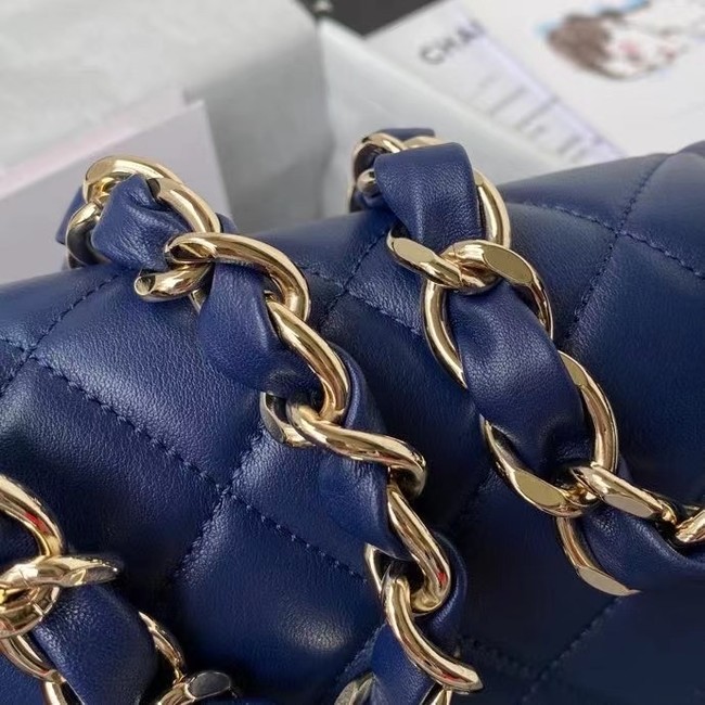 Chanel leather Shoulder Bag AS2798 blue