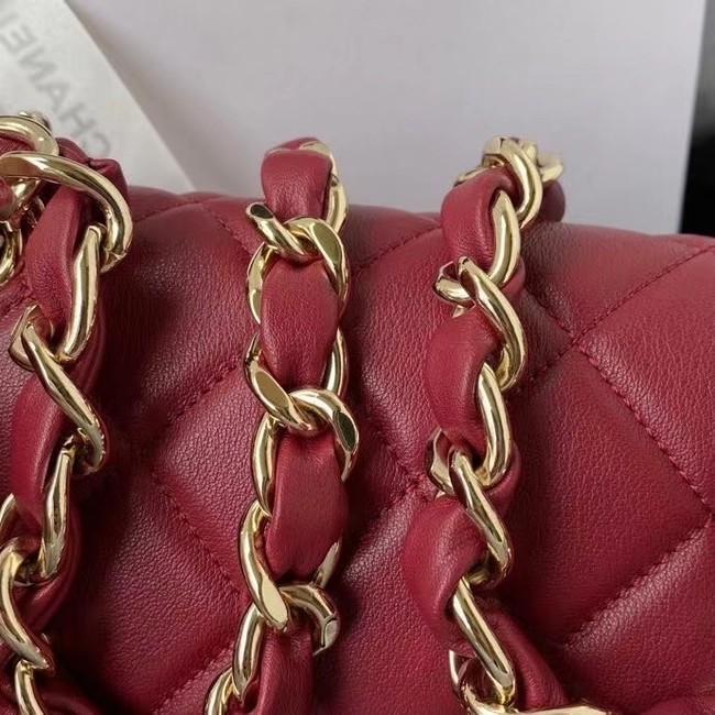 Chanel leather Shoulder Bag AS2798 red