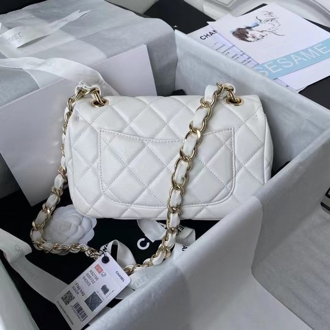 Chanel leather Shoulder Bag AS2798 white