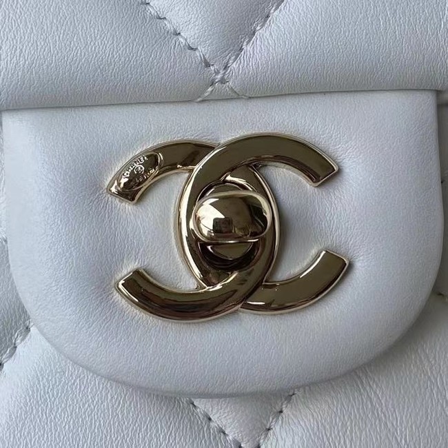 Chanel leather Shoulder Bag AS2798 white