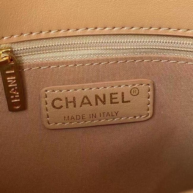 Chanel leather Shoulder Bag AS2842 Apricot