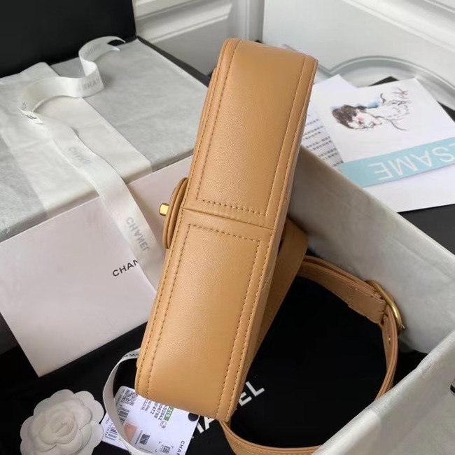 Chanel leather Shoulder Bag AS2842 Apricot