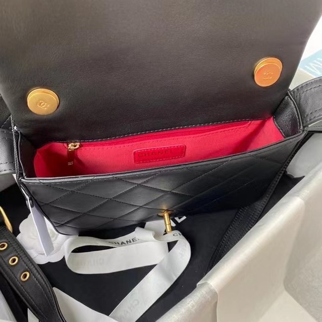 Chanel leather Shoulder Bag AS2842 black