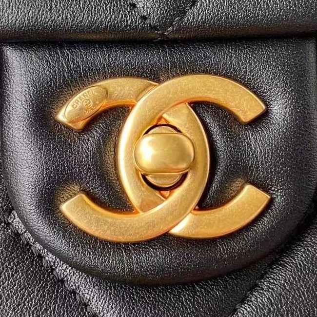 Chanel leather Shoulder Bag AS2842 black