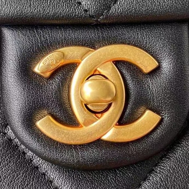 Chanel leather Shoulder Bag AS2842 black