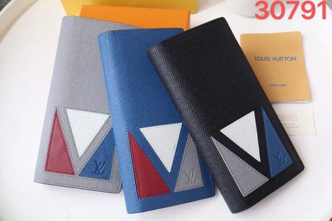 Louis Vuitton BRAZZA WALLET M30791 blue