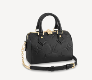 Louis Vuitton Monogram Empreinte SPEEDY BANDOULIERE 20 M58953 black