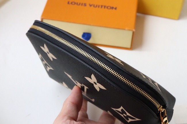 Louis Vuitton POCHETTE COSMETIQUE PM M59086 Black&Beige