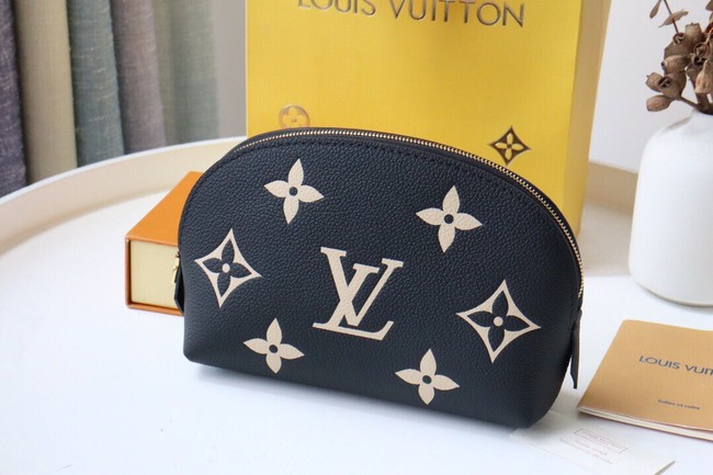 Louis Vuitton POCHETTE COSMETIQUE PM M59086 Black&Beige