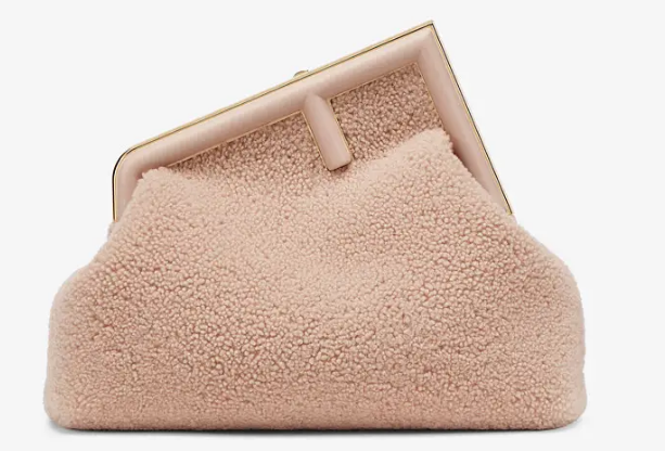 FENDI FIRST MEDIUM sheepskin bag 8BP127AH pink