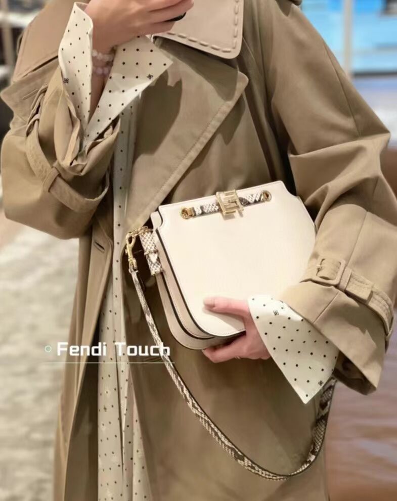 FENDI TOUCH leather bag 8BT349AH white